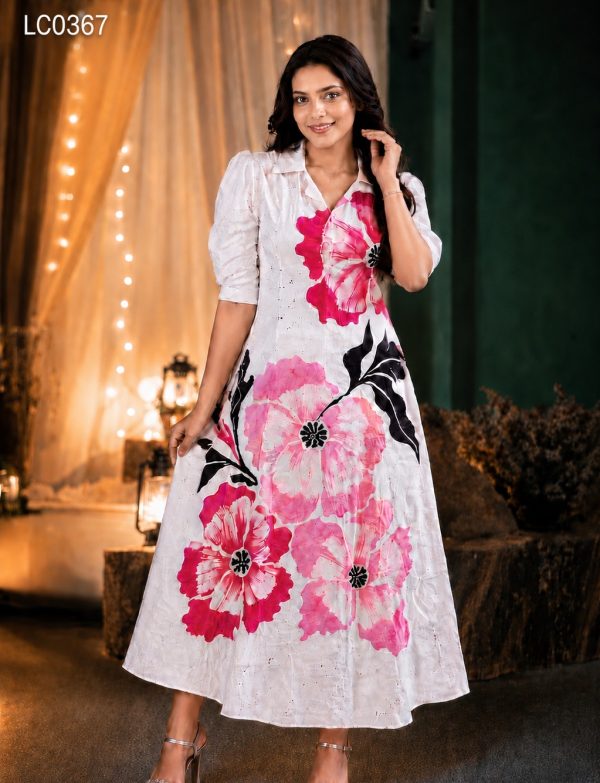PINKY FLORA BATIK DRESS