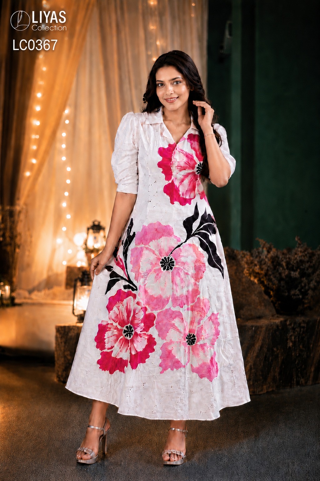 PINKY FLORA BATIK DRESS